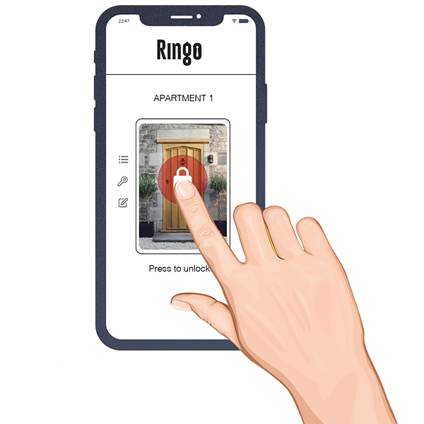 ringo-unlocking Ringo - unlock doors with your phone - digital key